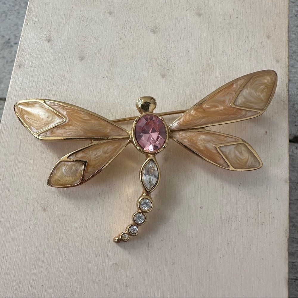 Vintage Kenneth Lane Avon Dragonfly Brooch